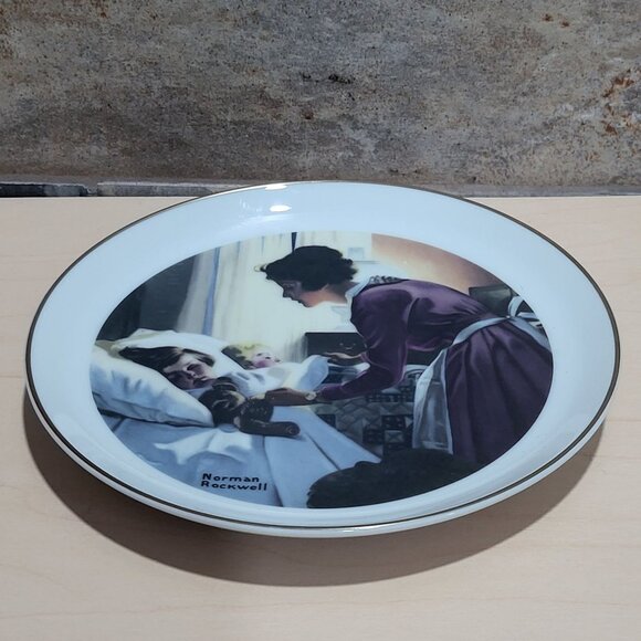 Vintage Norman Rockwell Mothers Love Collectors Plate - Picture 5 of 10